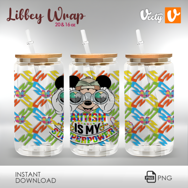 Autism Is My Superpower Libbey Wrap