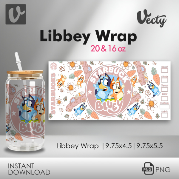 Bluey Starbuck Libbey Wrap 029