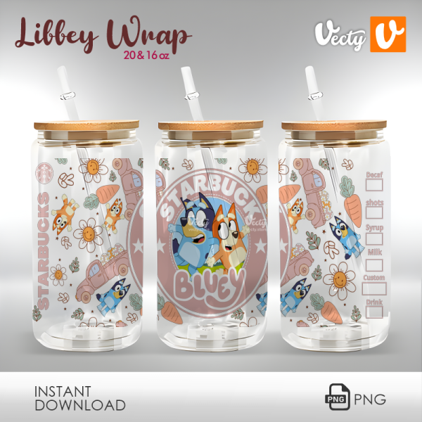 Bluey Starbuck Libbey Wrap 029