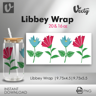Flowers Flores Libbey Wrap 044