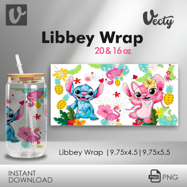 Angela y Sticth Libbey Wrap