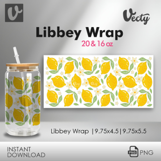 Limones Y Flores Libbey Wrap 072