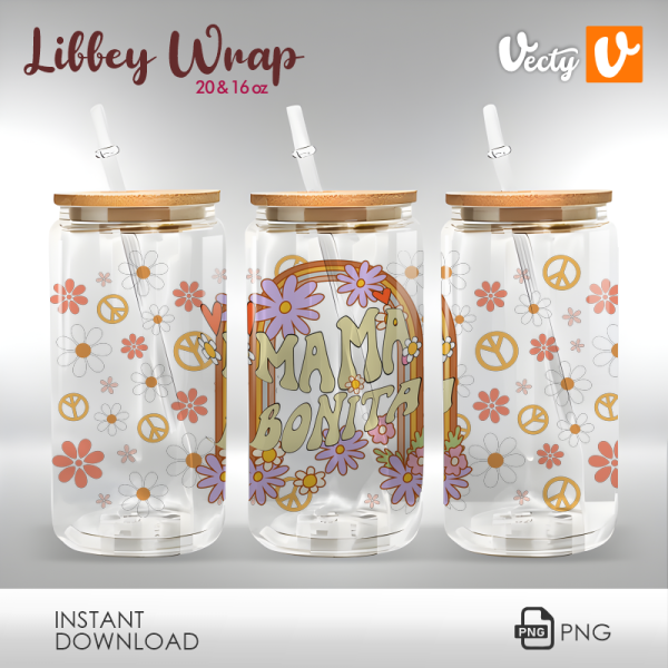 Mamá Bonita Libbey Wrap PNG Digital design