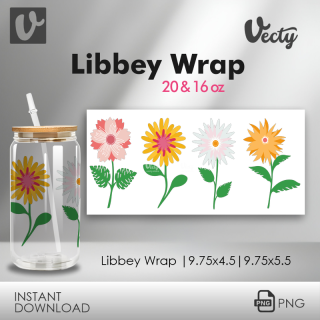 Margaritas Flores Libbey Wrap 077