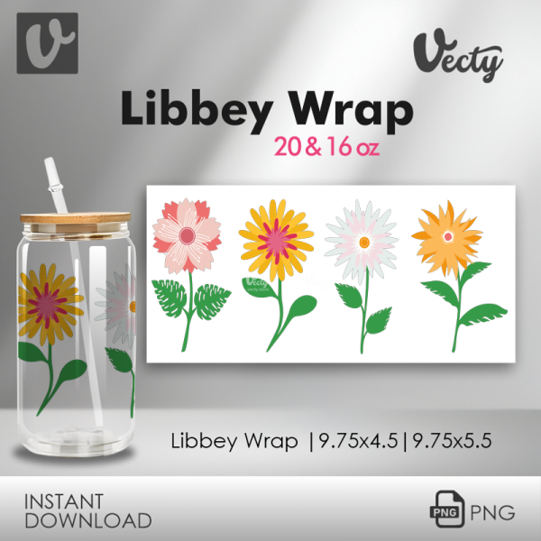Margaritas Flores Libbey Wrap 077
