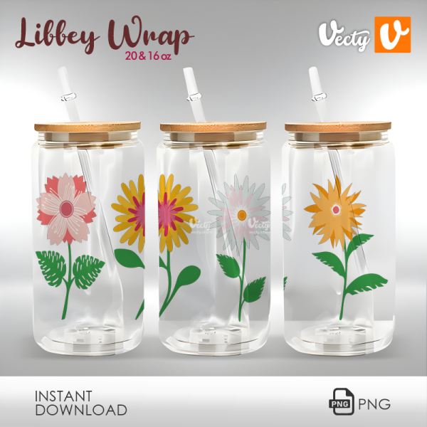 Margaritas Flores Libbey Wrap 077