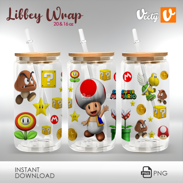 Mario Toad Libbey Wrap 081