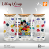 Mickey Autismo Diferente No Menos Libbey Wrap 084
