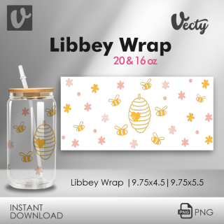 Miel Y Abejas Libbey Wrap 085