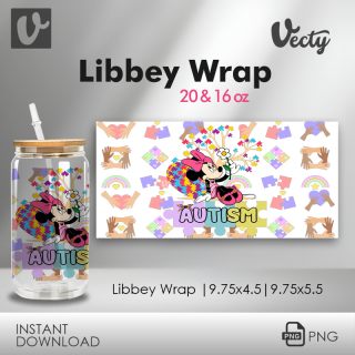 Minnie Por El Autismo Libbey Wrap 087