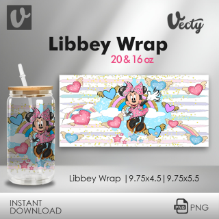 Mouse And Rainbow Libbey Wrap 088