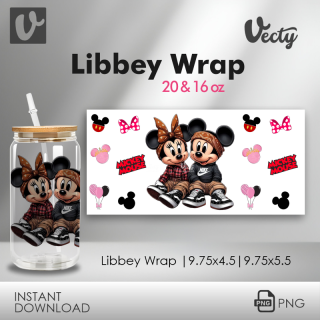 Mouse Animado Y Su Novia Libbey Wrap 089