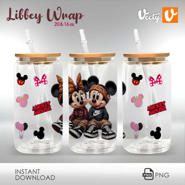 Mouse Animado Y Su Novia Libbey Wrap 089