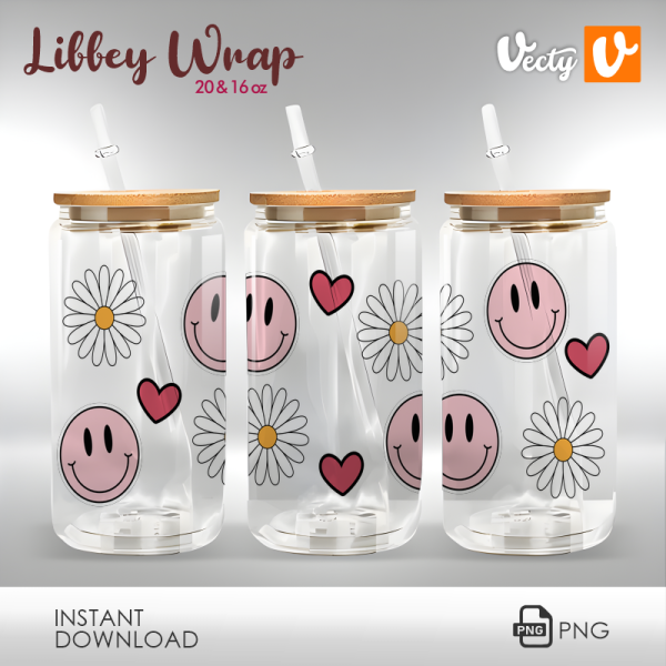Smiley Margaritas Cute Libbey Wrap